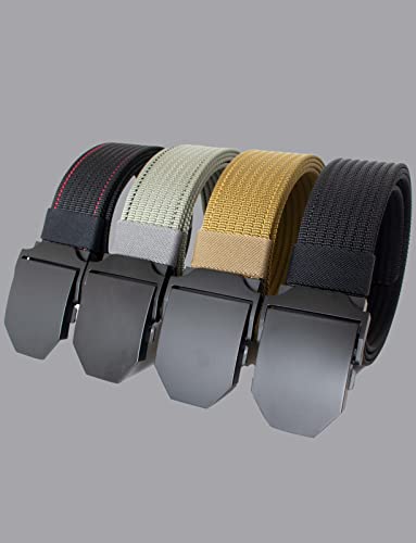 Nylon Belts For Men, Web Belt For Men, Mens Nylon Belt 1.5Inch Width Webbing Alloy Buckle Easy To Fit #TOP4