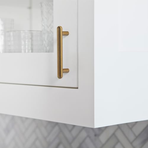Goo-Ki Antique Brass Cabinet Pulls - 6 Pack 3" Hole Center Classic Curvature Handles Timeless Appeal Meets Modern Functionality for Kitchen Drawer Improvement by Goo-Ki - Image 4