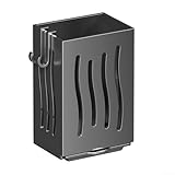 Système de drainage efficace : doté de grands trous de drainage et d'un bac de vidange, ce support offre un drainage efficace et empêche l'accumulation d'eau, gardant vos ustensiles secs et hygiéniques.