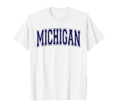MICHIGAN VARSITY SPORTS JERSEY ESTILO DE JERSEY Camiseta
