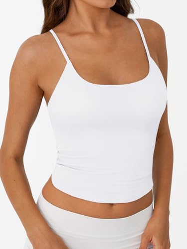 Trendy Queen Womens Spaghetti Strap Tank Top Summer Double Lined Workout Camisole Going Out Cute Tops Y2k Teen Girl Basic3