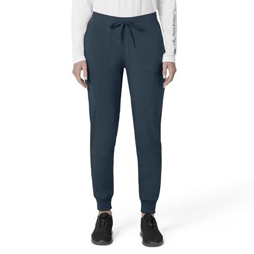 Carhartt Force Cross-Flex Women's Cargo Jogger Scrub Pant, Navy, 2XL