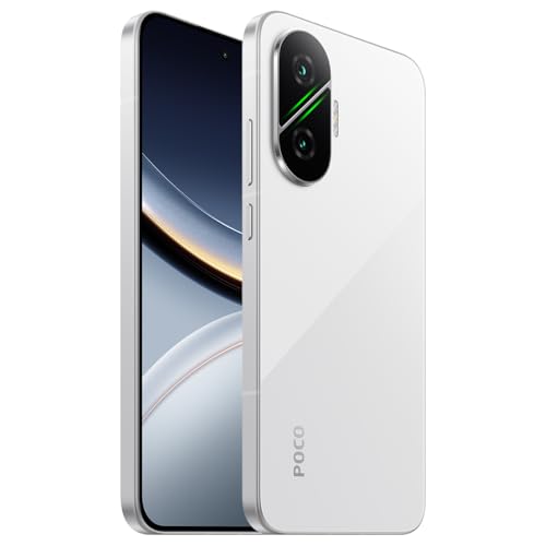 Image of XIAOMI Poco F7 Ai 5G (for Tmobile Mint Tello & Global) (512GB + 12GB) NFC 1.5K 6.83 inch Amoled 50MP Sony Cam Gamers Phone NFC Dual sim Unlocked Model 25053PC47G (White)