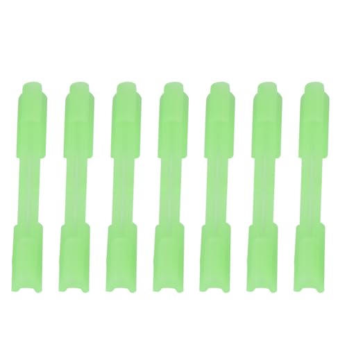 ANKROYU Lot de 40 supports de bâton lumineux pour embouts de canne à pêche, accessoires de pêche nocturne en plastique ABS durable, clips fluorescents pour bâtons lumineux, tailles