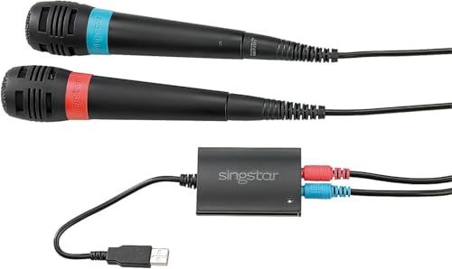 Sing Star USB   Juego de 2 micrófonos para Playstation 2, 3 y 4.