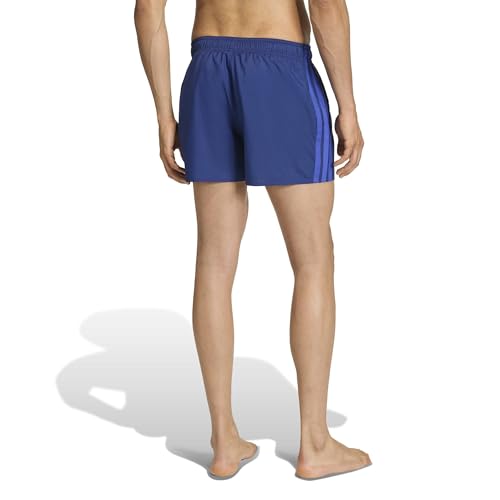 adidas Herren 3 Stripes Swim Shorts 3 inch, Dark Blue/Semi Lucid Blue, XL