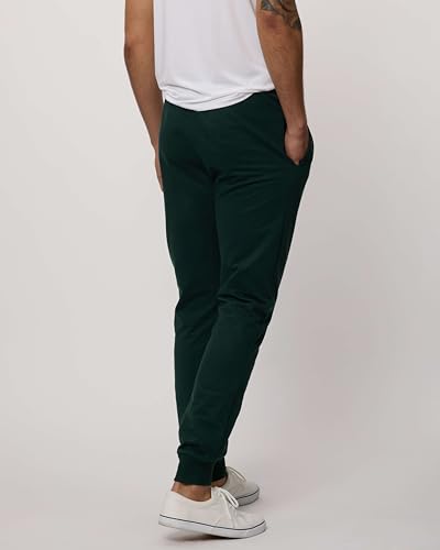 Real Essentials 3 Pack: Men's French Terry Fleece Active Casual Jogger Sweatpants with Pockets (Available in Big & Tall)3