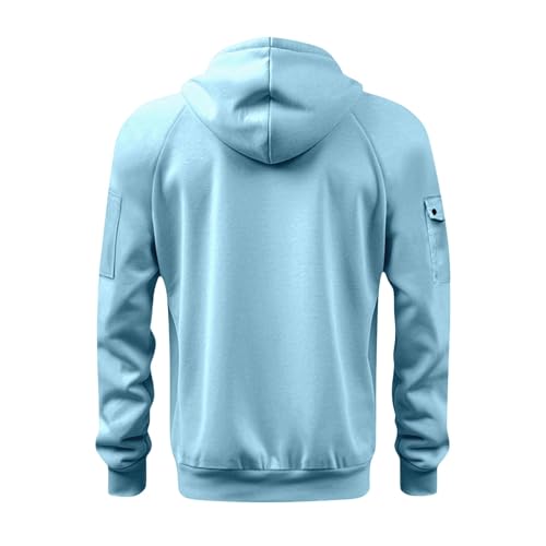 Sweat à capuche homme manches longues amples décontracté mode A122 - 3