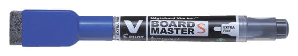 Pilot V-Board Master S 3.5 mm Tip Extra Fine Whiteboard Marker with Eraser - Blue