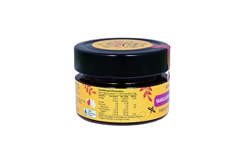 Image of Honey In The Garden Vanilla Bean Raw Australian Honey, 5.82 oz / 165 g (Pack of 3)