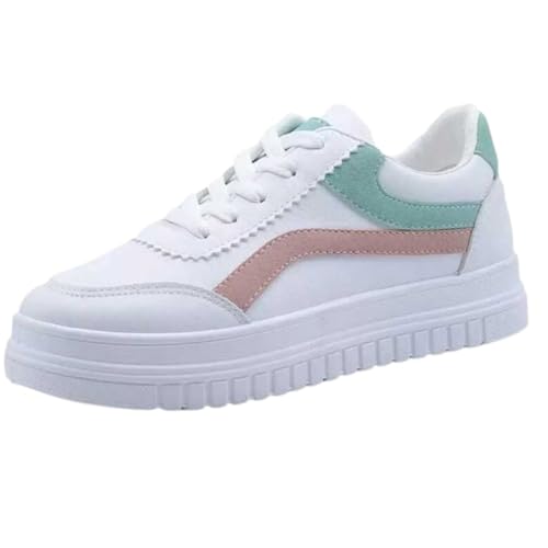 Image of BUCADIA Girls Casual Wear Lace Sneakers (White)