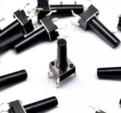 Commutateur tact switch 6mmx6mmx15mm micro bouton-poussoir électronique NO