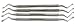 AA PRO Lucas Curette Dental Set of 4 Bone CURETTES A+ Quality