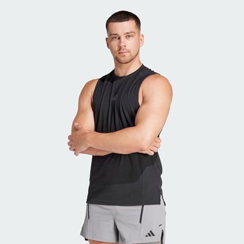 adidas Homme D4T Tank Noir XXL pour Salle de Sport et Sessions Crossfit Extérieures