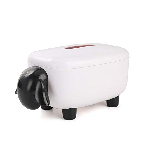 Keshida Novelty Sheep Facial Tissue Box Cover Napkin Holder Organizer Paper Towel Dispenser Container for Bathroom Car Office Home Decor