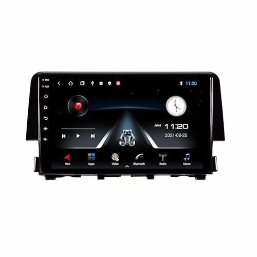 Image of Trony 9 inch Android 14 Car Stereo for Honda Civic New | 4GB+64GB | Apple CarPlay & Android Auto | Full HD Touch | WiFi | GPS | Bluetooth | DSP Sound | Reverse Camera | Frame | 1 Year Warranty