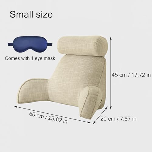 Almohada de lectura ergonómica con reposabrazos para cama y sofá 3