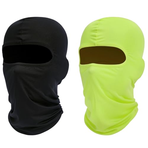Image of ROXUN Balaclava Ski Mask, 2 Pack Summer Motorcycle UV Protection Shiesty | Cooling, UPF 50+, Unisex, Windproof, Face Mask, Neck Gaiter, Versatile Use