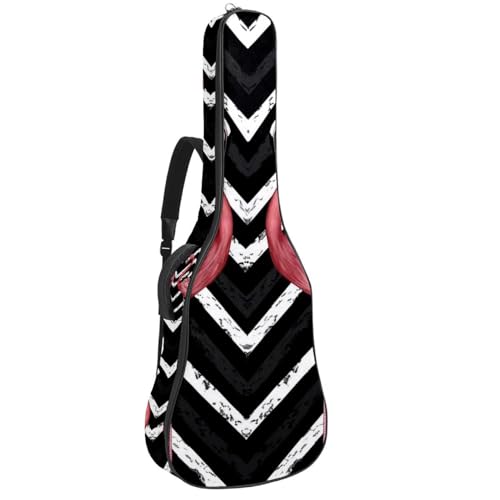 Housse guitare électrique imperméable Oxford motif flamant rose anti-humidité