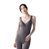 [ルシアン] カップ付きシェイパー 上半身心地よくまとまる 補正下着 BBスムーザー ボディシェイパー お腹 脇 背中レディース チャコールグレー M