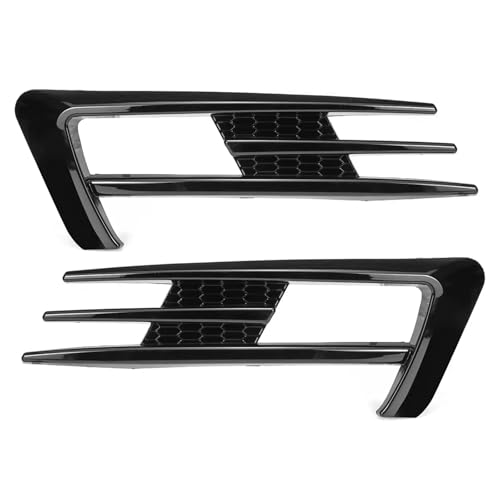 Embellecedores de rejilla para faros antiniebla de VW Golf 7 MK7 en negro brillante