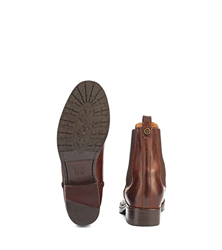 Frye Melissa Double Sole Chelsea Boots For Women - Rugged And Comfortable Leather Lined Slip On Classics With Leather Outsole And Antique Metal Hardware, Cognac 8.5 #TOP3