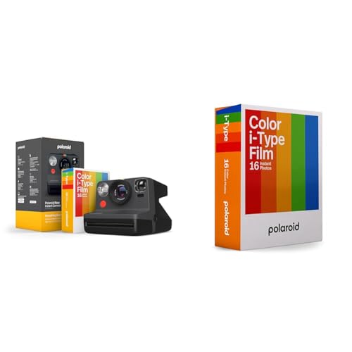 Polaroid Now Gen 2 Cámara Instantánea, Negra, Cámara y Película i