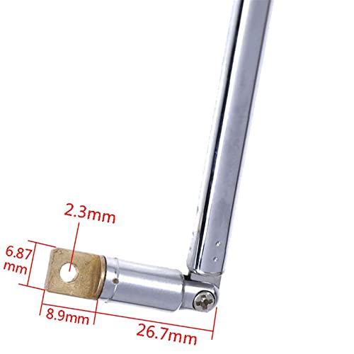 WANGCL 5PCS Replacement FM Aerial Telescopic Antenna for Radio AM FM TV AV Total length 61cm, 4 Sections, 360° Adjustable Direction - Image 3