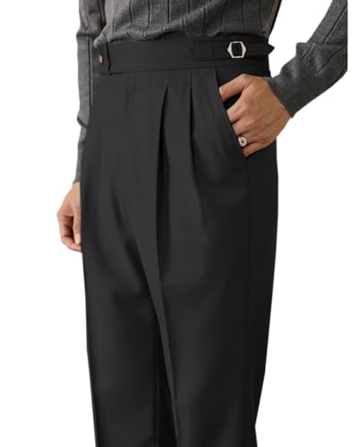 Men's Casual Pants Fit Trousers Groomsmen Slacks Lounge Gurkha Pants