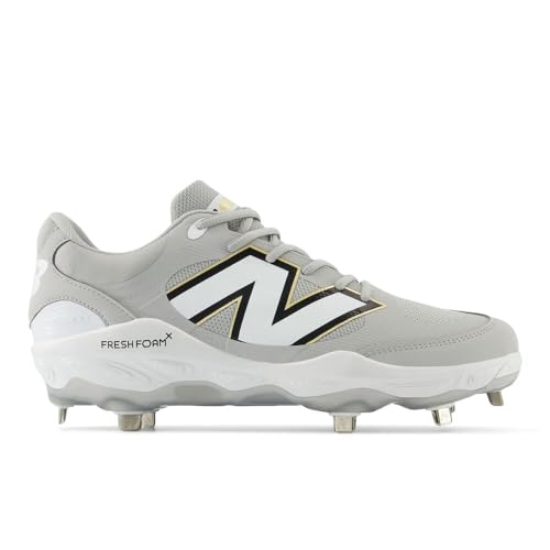 New Balance New Balance Men's Fresh Foam X 3000 V7 Baseball Shoe, Raincloud/White, 7.5 M