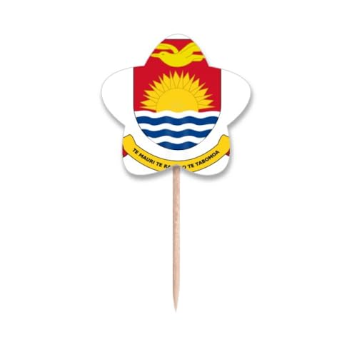 Drapeaux Kiribati Océanie cure-dents pour décorer facilement vos cupcakes de fête