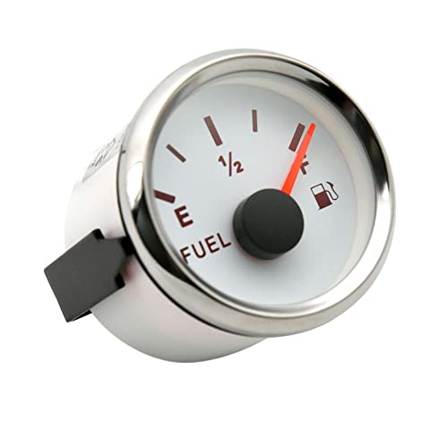 Water Level Gauge Boat Gauge 52MM Fuel Level Gauge 0-90 Ohm 240-33ohm Oil Tank Level Indicator Meter With Red Backlight For Marine Boat Car 9-32V Precise on Gauge Reading and Firm Material ( Color : 0