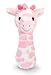 tachi Plüschtier für Babys 15 cm, Kuscheltier Giraffe Rosa, Kindersicheres Stofftier mit Rassel