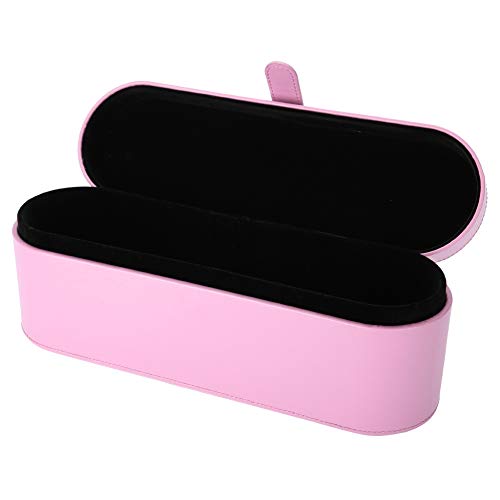 Storage Case for Hair Dryer, Hair Dryer Box, PU Leather Flip Hard Box Anti-scratch Cover Dustproof Pouch Sleeve Travel Carry Organizer(Pink)