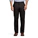 IZOD Men's American Chino Flat Front Pant, Black, 34x30