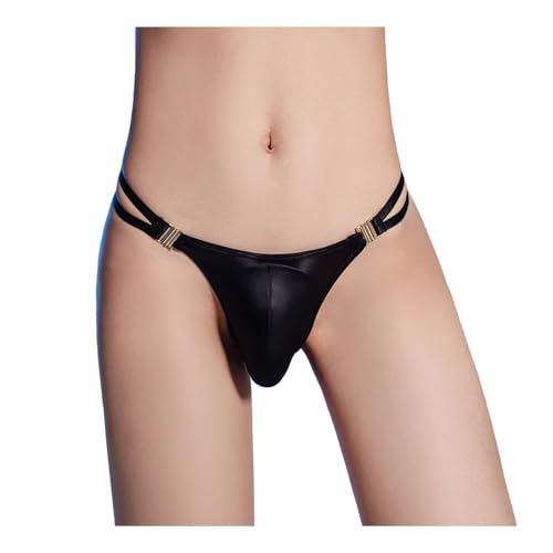 ZC8bdbd Herren Sissy Dessous Femboy Kleidung Crossdresser Unterwäsche Tanga Male Panties Schwarz Einheitsgröße