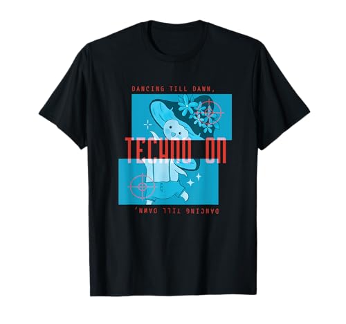 Techno On Dancing Till Dawn I Dj Raver Festival De Música Camiseta