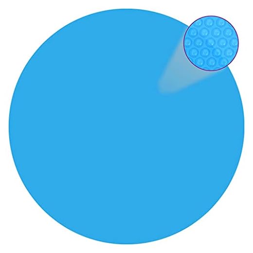 Película Redonda Azul Flotante De Polietileno 455Cm De Piscina De Diámetro 549 Cm