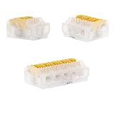 BLM, Kompakte Hebelklemmen 90er-Pack, Modell 475, 2/3/5 Eingänge, Kompatibel mit 0,2-4 mm² Drähten, Spannung 450 V, Strom 32 A, Abisolierlänge 11-12 mm, Für starre, halbstarre Drähte