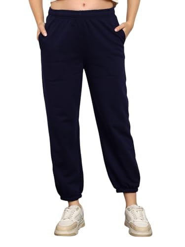 Image of Alan Jones Clothing Women's Comfort Fit Sweatpants | Heavy GSM Joggers with Side Pockets | Stylish Waist Design & Gathered Cuffs