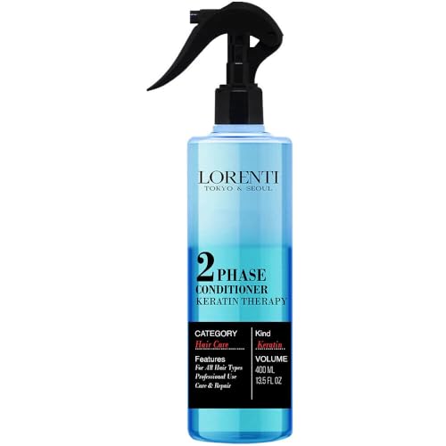 LORENTI TOKYO & SEOUL 2Phase Hair Conditioner 400ml Keratin| Haarkur | Sprüh-kur Treatment | entwirrender Leave in Sprühconditioner für normales bis trockenes Haar | Two Phase Conditioner