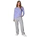 Hanes Women's EcoSmart V-Notch Crewneck Sweatshirt, Fleece Pullover Sweatshirt For Women