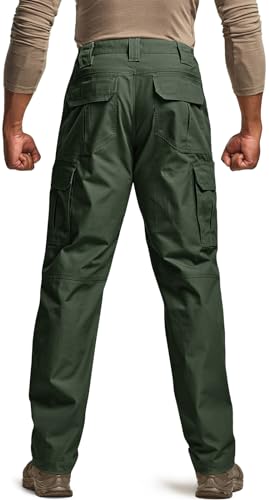 Image of CQR Men's Tactical Pants, Water Resistant Ripstop Cargo Pants, Lightweight EDC Work Hiking Pants, Outdoor Apparel