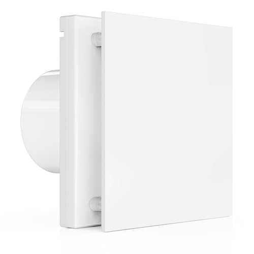 HG Power Badlüfter 100mm Leiser Abluftventilator 95m³/h Starker Lüftung Wandventilator IP44...