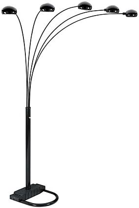 Homevisions Satin Nickel Five-Arm Arch Floor Lamp
