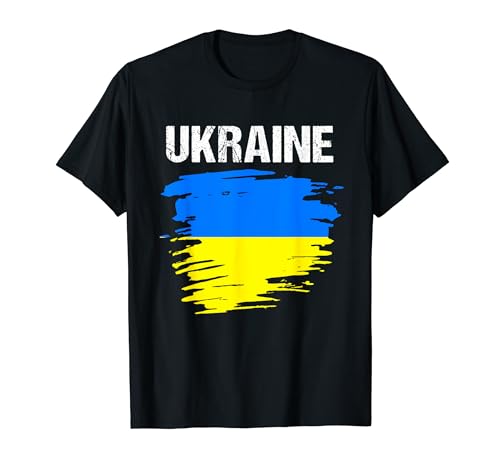 Vintage grunge estilo ucraniano ucraniano bandera de Ucrania Camiseta
