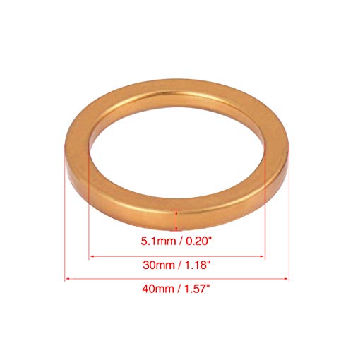 F FIERCE CYCLE 2x Krümmerdichtung Dichtring Auspuff Motorrad Auspuffkrümmer O-Ring Dichtung 30mm