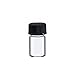 PREMIUM VIALS CREATIVE PACKAGING SOLUTIONS 5/8 Dram CLEAR Glass Vial - Screw Cap & Orifice Reducers - Pack of 72