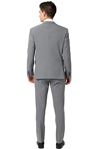 Image of Peter England Men's Polyester Blend Two Piece Business Suit Pants Set