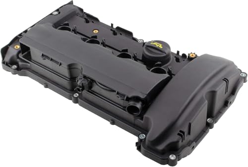 Image of 11127646555 Engine Valve Cover with Gasket & Oil Filler Cap for Mini Cooper 2007-2012 L4 1.6L DOHC, 11127561714 11127572854 11127585907